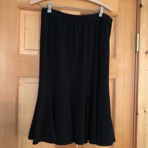 Dress Barn dress skirt, size L, black.